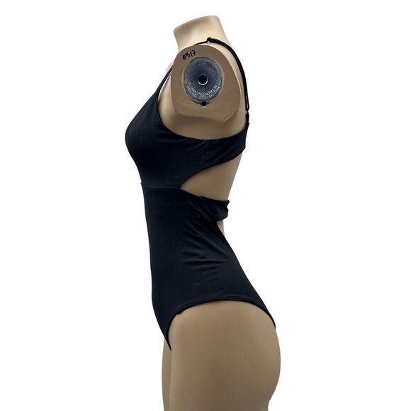 Tavik Swimwear Black One-Piece Swimsuit Scoop Neck Cutout Adjustable Straps M - Picture 4 of 10